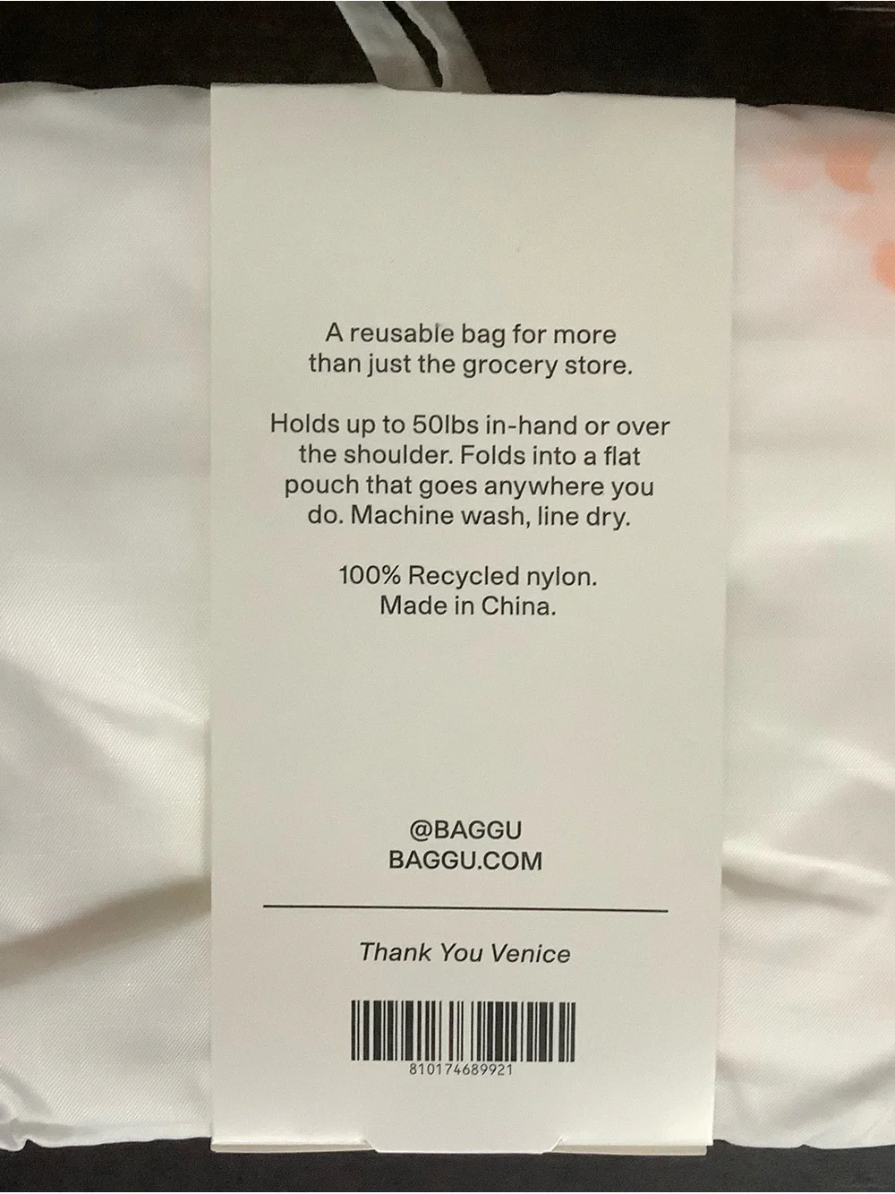BAGGU Reusable Bag Venice Exclusive Edition